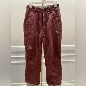 Men's Section Ski or Snowboarding Burgundy Pants Size Small